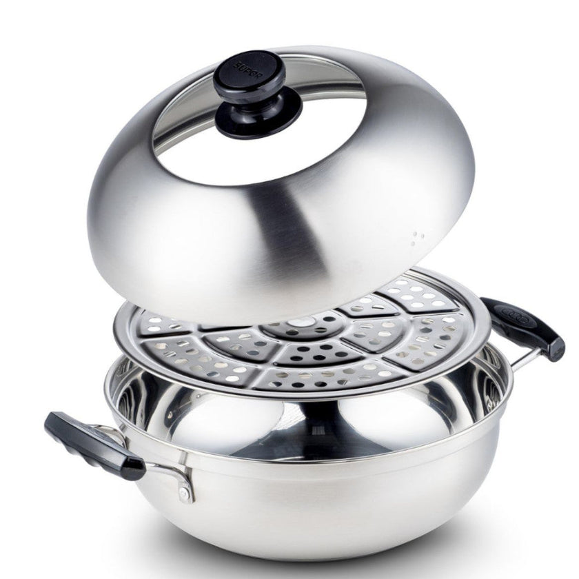 SUPOR 26CM Multi-Purpose Stainless Steel Pot - Blemished package with full warranty - ST26Y1C