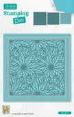 Nellie's Choice Stamping Die Square - Christmas - Poinsettia