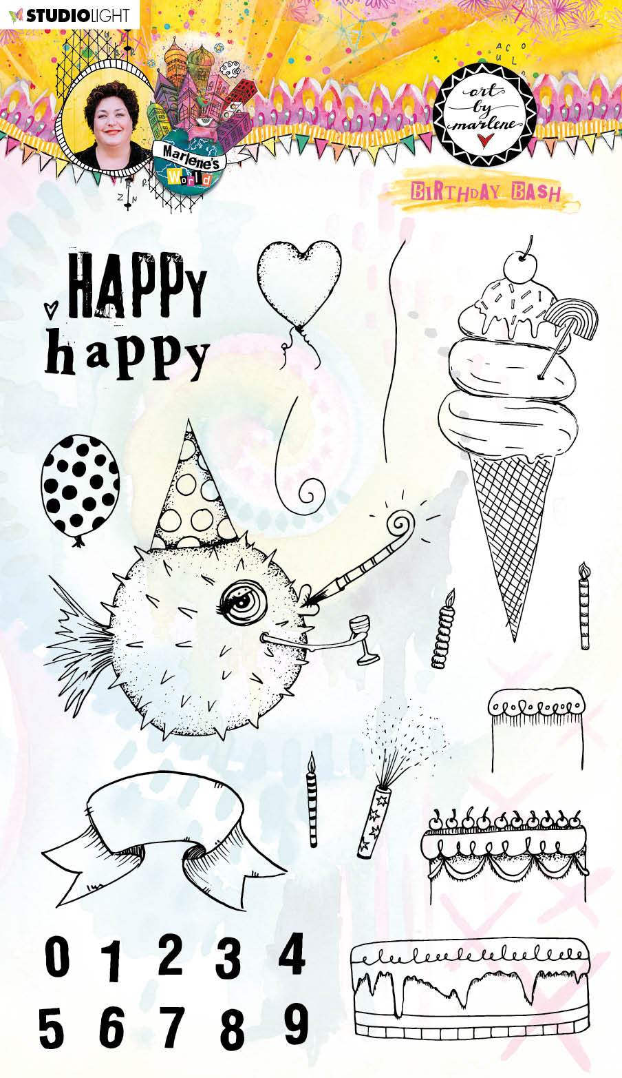 Art by MarleneClear Stamp Marlene's World nr.67