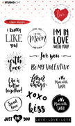 Clear Stamp Love texts Filled With love nr.509