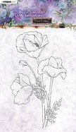 Jenine's Mindful Art Clear Stamp Poppy Time to Relax 2.0 148x210mm nr.23