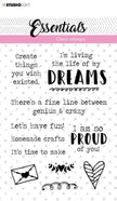 Clear Stamp Text EN Dreams Essentials 105x148mm nr.520