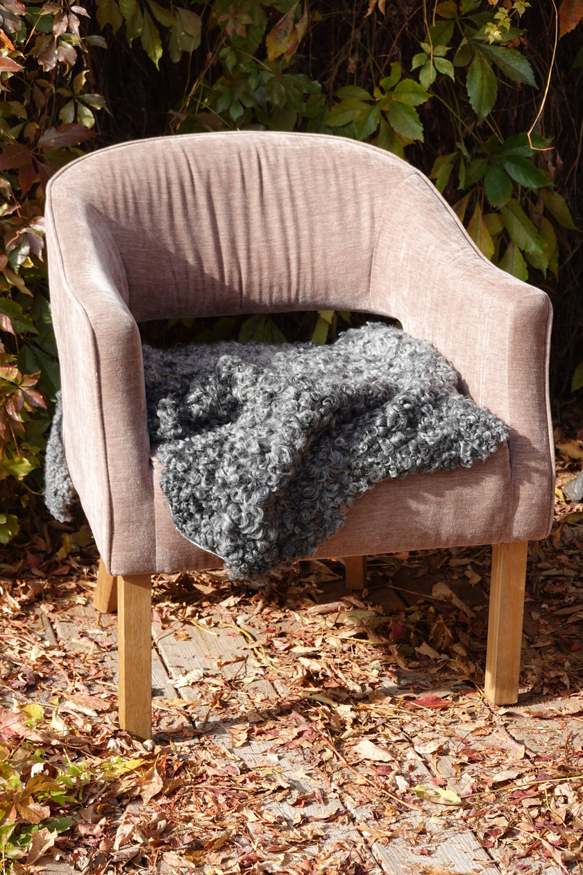 Grey Medium Wool Gotland Sheepskin