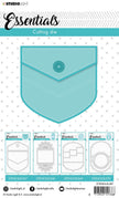 Cutting & Embossing Die Cardshape Back pocket Essentials 140x206mm nr.367