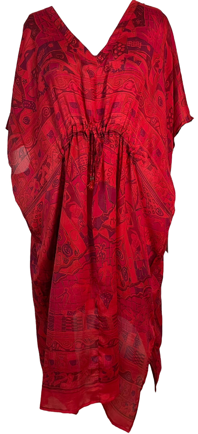 KERRI  PRC6417 Avatar Pure Silk Maxi Kaftan