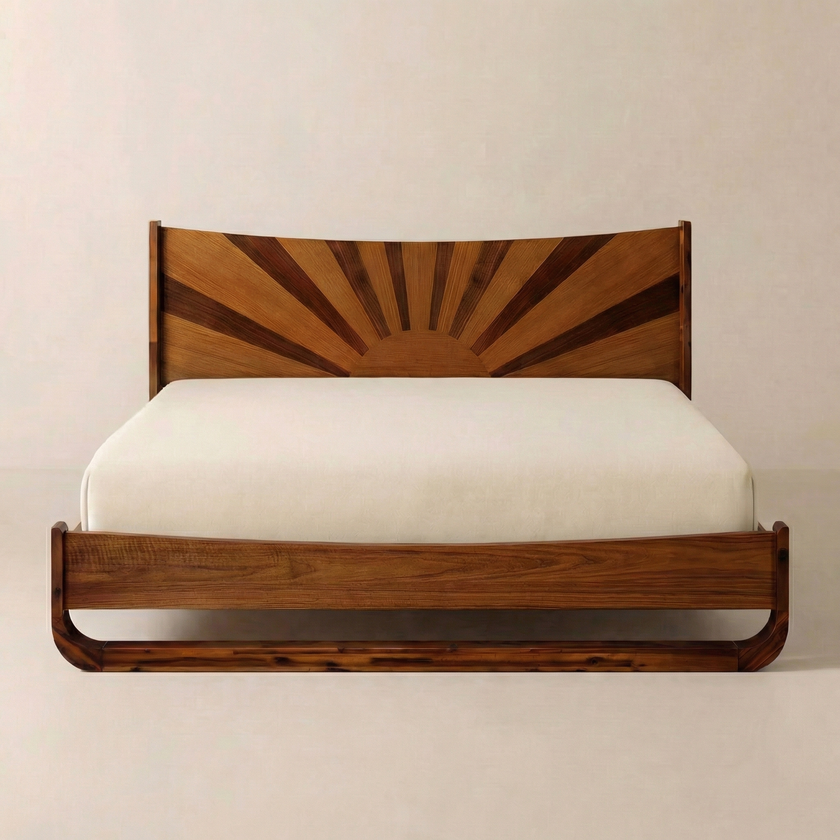 Sunset Solid Wood Bed Frame