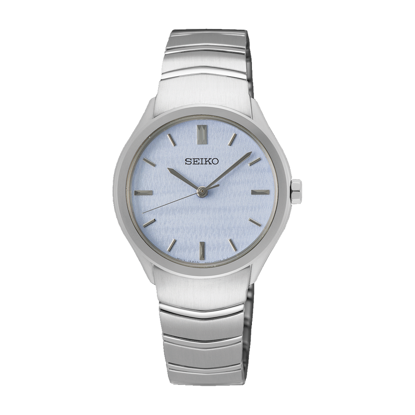SEIKO Discover More Quartz Blue Silver Bracelet Ladies | SUR549P1