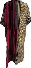 PRC6759 Avatar Long Pure Silk Kimono Sleeved Duster with Belt