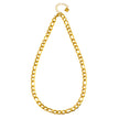 Style SUTTON : Collier ras-de-cou à maillons cubains en or.