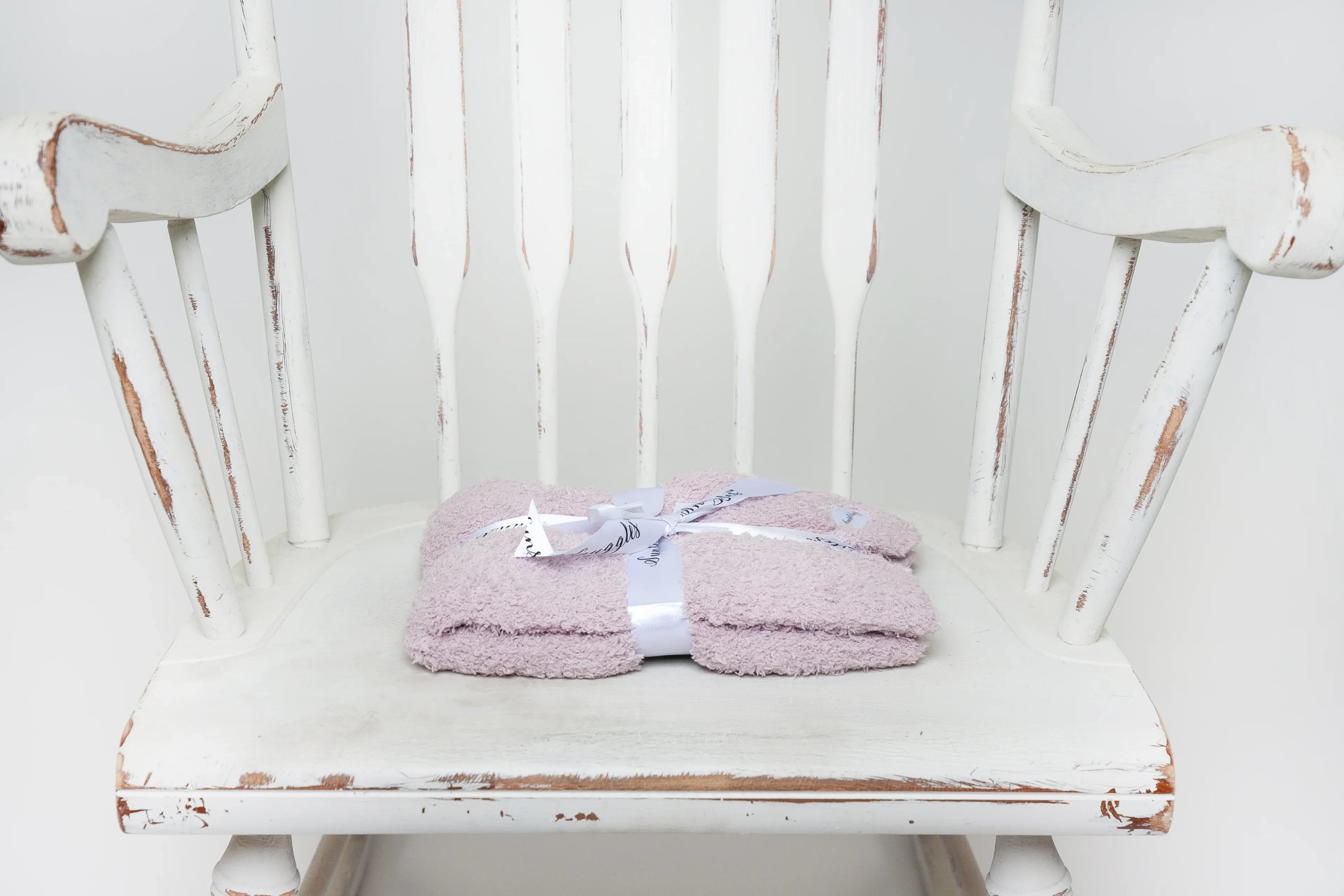 Iced Lilac Solid Double Layered Print Lovey