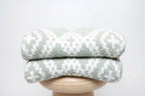Desert Sage & White Diamond Mosaic Print Extended Throw
