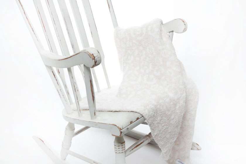 Blush & Off White Leopard 2.0 Print Toddler Blanket