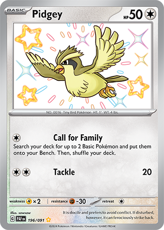 Pidgey 196/091