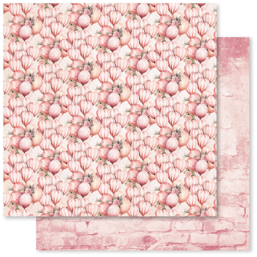 Sweet Valentine Basics C 12 x 12 Paper (12 pc Bulk Pack) 33351