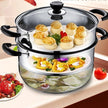 SUPOR Stainless Steel 26 Cm 2 Tier Steamer - Blemished package with full warranty - SZ26B5C