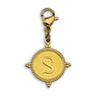 Gold Ornate Alphabet Letter Charms (A–Z) for Necklaces & Bracelets