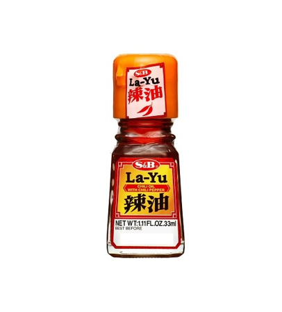 S&B La Yu Chili Oil with Chili Pepper (33ML)