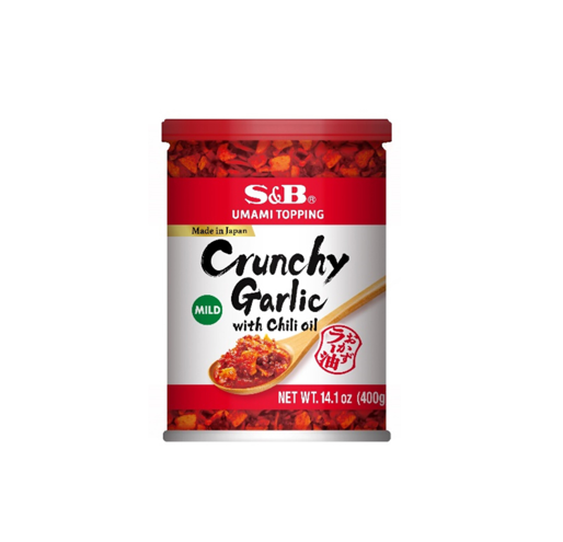 S&B Okazu Rayu Chilli Oil with Crushed Garlic (400G)