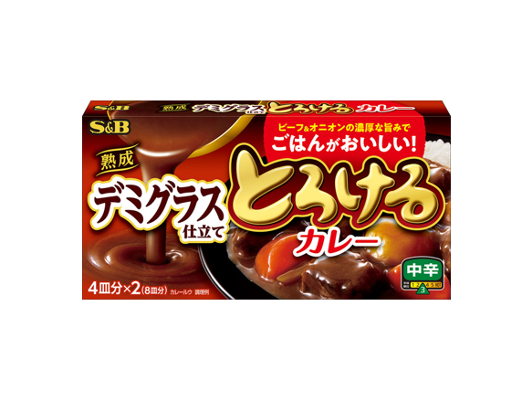 S&B Tasty Curry Medium Hot with Aged Demi-Glaced Sauce (140G)