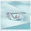 925 Sterling Silver Adjustable Cat Tail Ring