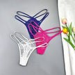 3-Pack Lace Peekaboo G-Strings – Strappy, Sheer, & Seductive T-Back Thongs