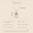 Glamorous Gem 1ct Moissanite Sterling Silver Pendant Necklace