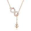 Forever Love: Delicate Infinity Necklace In Sterling Silver