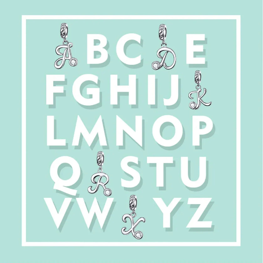 Classic 925 Sterling Silver Initial Necklace