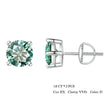 Breathtaking Moissanite Heart Stud Earrings | 925 Sterling Silver