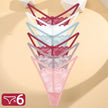 6PCS Lace G-String Panties – Sexy, Soft & Low Rise Lingerie