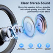 M53 Wireless Bluetooth 5.1 Headset Driving Earpiece Headphone with Dual-Mic CVC8.0 Noise Cancelling