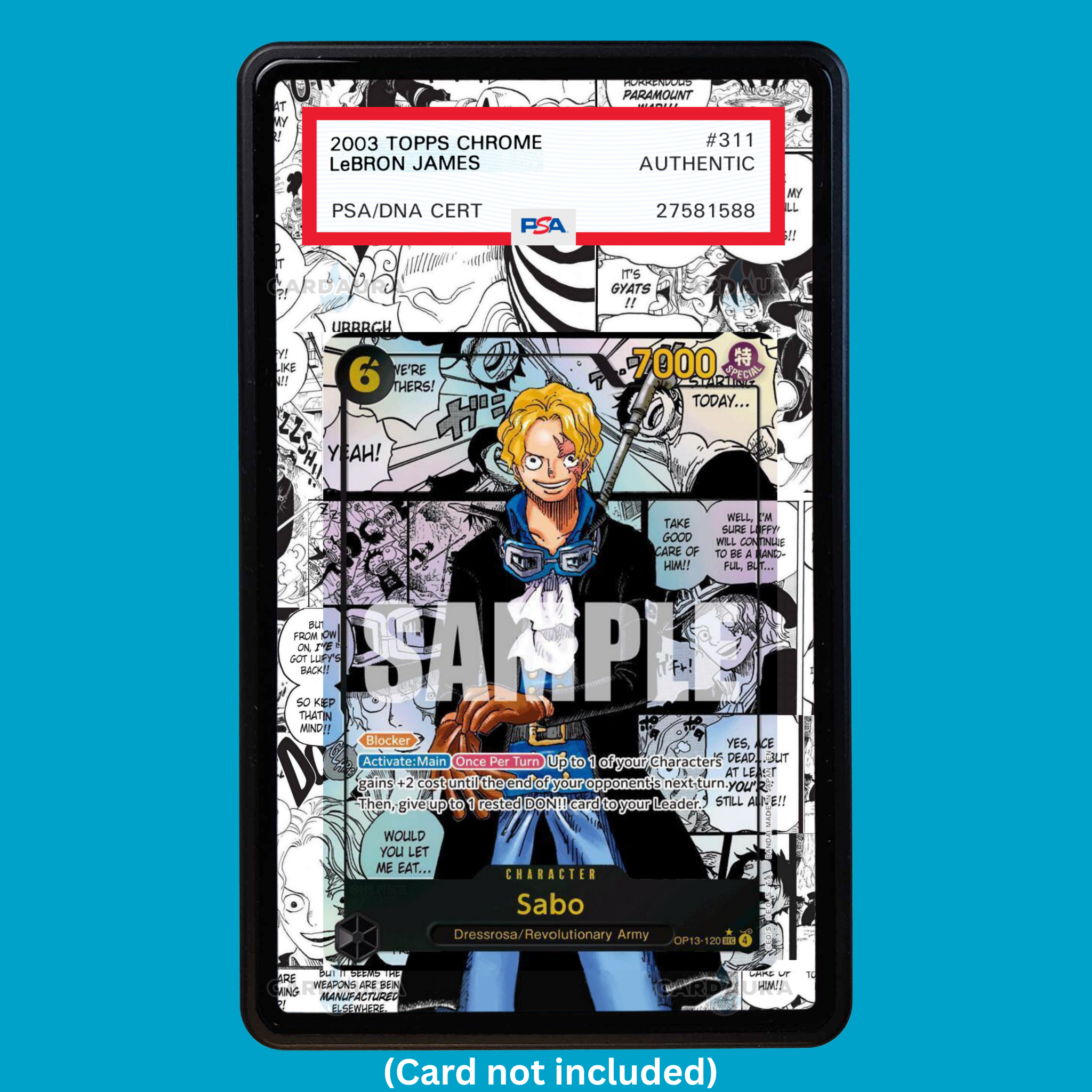 Sabo OP13-120 Carrying on His Will (Graded) Display Case