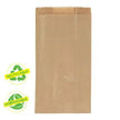 Sac en papier kraft plat brun