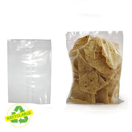 Sacs en polypropylène clair avec trou – Recyclables et pratiques