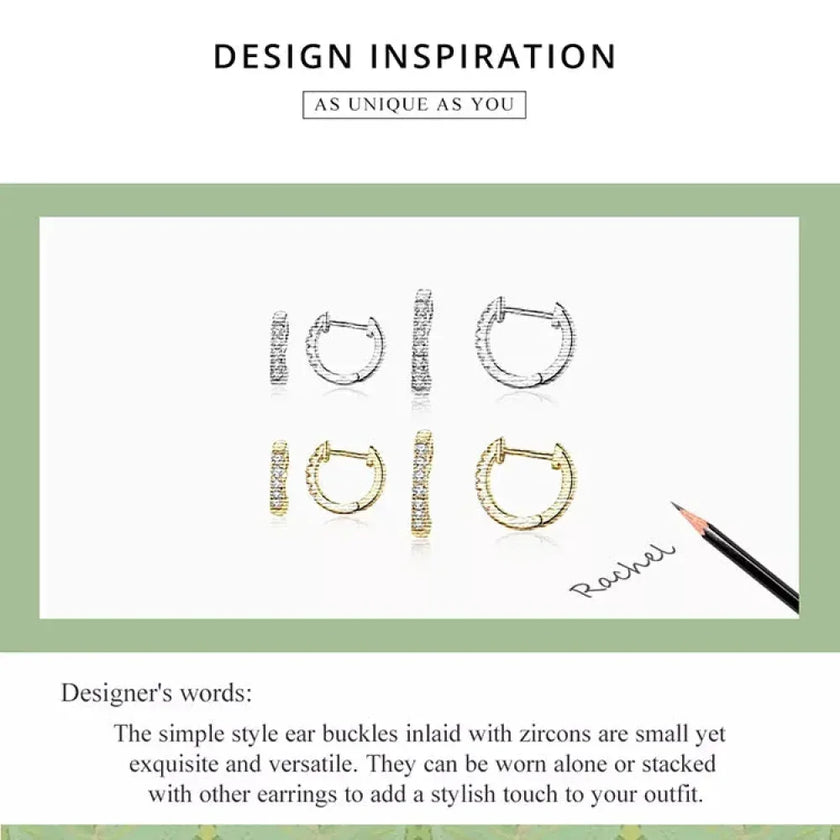 Stunning 925 Sterling Silver Small Hoop Earrings - Chic And Timeless