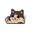 Doing Great! Sad Cat Thumbs Up Meme | Collectible Pin