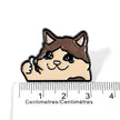 Doing Great! Sad Cat Thumbs Up Meme | Collectible Pin