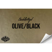 SADDLEHYD OLIVE/BLACK WITH ADHESIVE HYDBOND LEATHERETTE SHEET (12