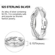 925 Sterling Silver Twisted CZ Band Ring