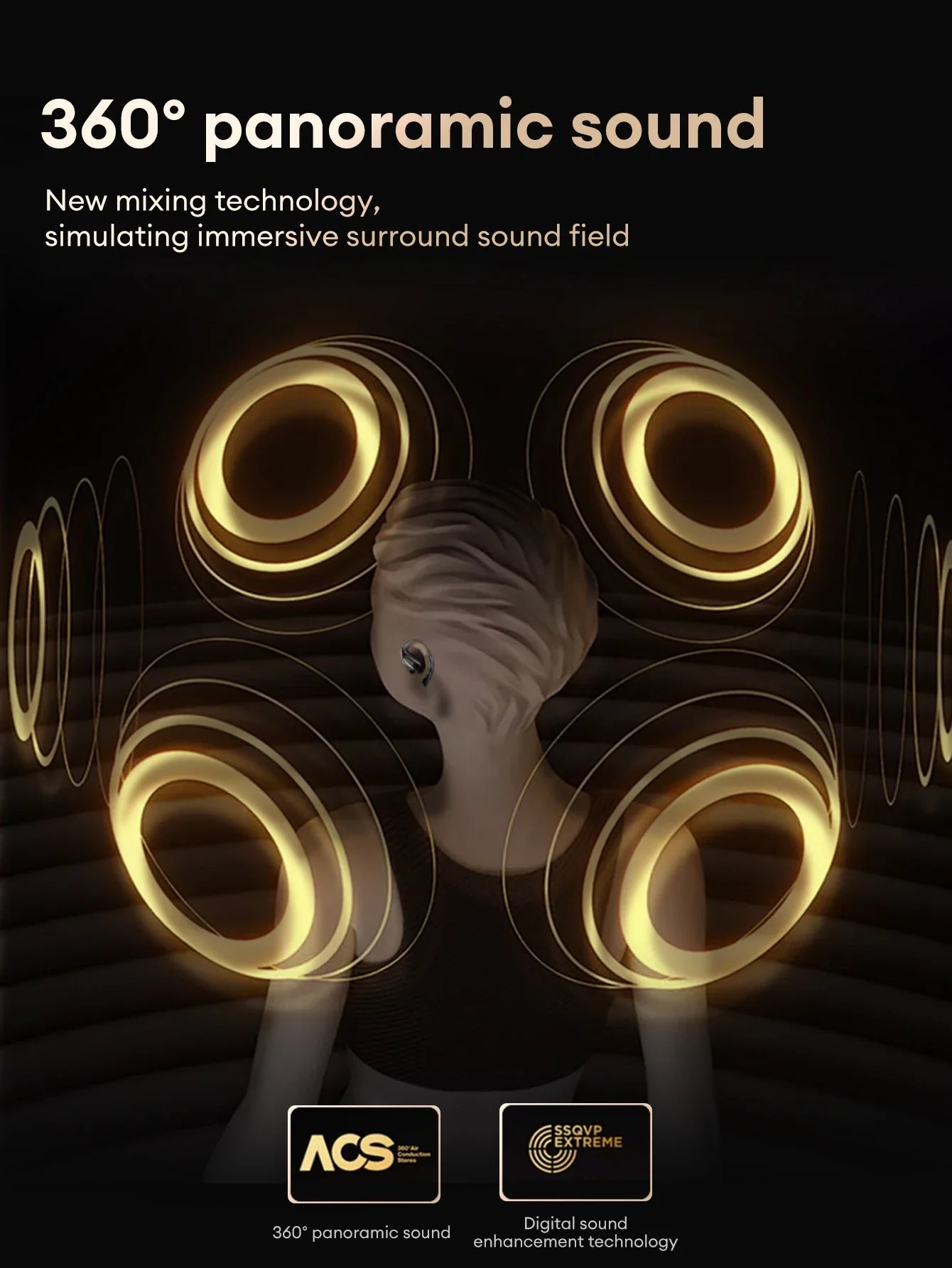 Lenovo EA305 OWS Wireless Bluetooth V5.4 Earphones Long Endurance Headphones Waterproof Sport Earphones LP75 Gaming Earbuds