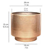 Sagi - Brass Mid-Century Floor Planter (Multiple Sizes)
