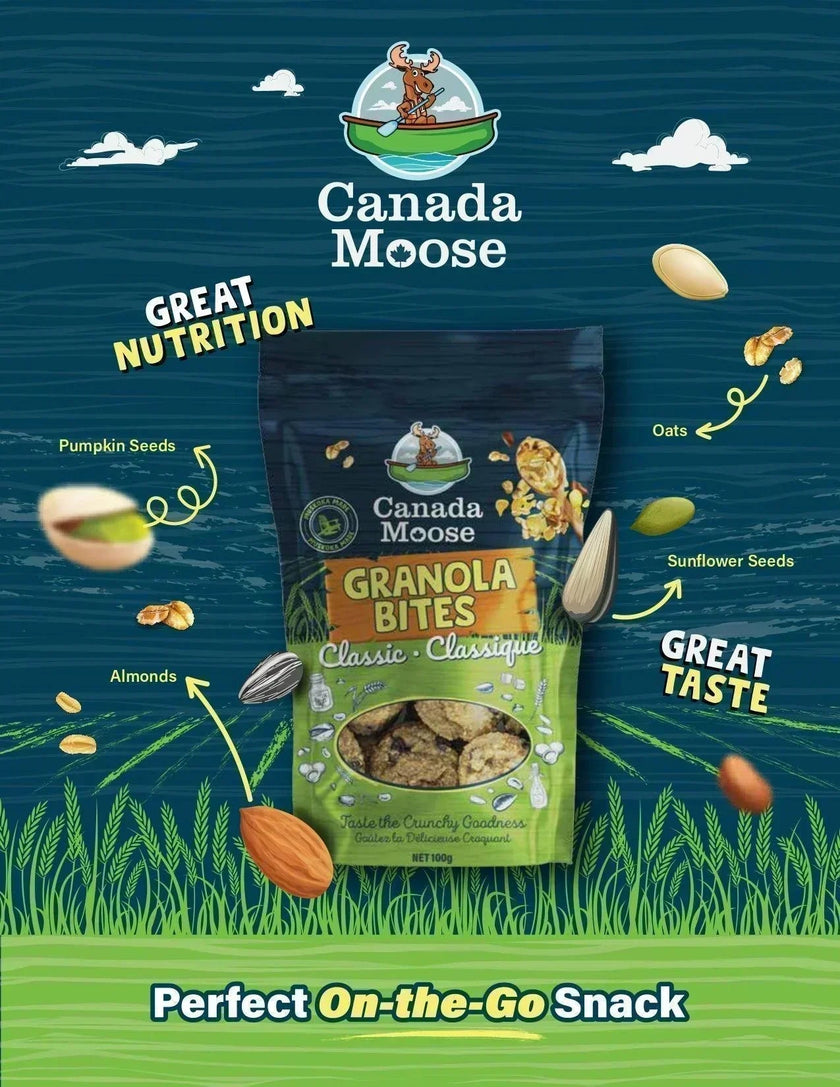 Canada Moose Granola Bites, sachet classique, 100g