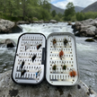 Fly Fishing Kit, Atlantic Salmon Flies, Mixed Selection, with Aluminum Flybox + Engraved Image