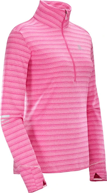 Salomon Women's Lightning Half Zip Active Fleece Mid Pullovers Sizes S & M