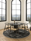 Sando Black Grey Rug