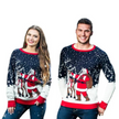 Pull de Noël pour couple - Père Noël et renne