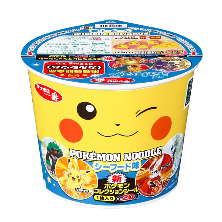 Sapporo Ichiban Pokémon Noodle Seafood (37G) [Best Before Date: 2026.07.03]