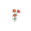 Saskatchewan Western Red Lily Clear Matte Sticker