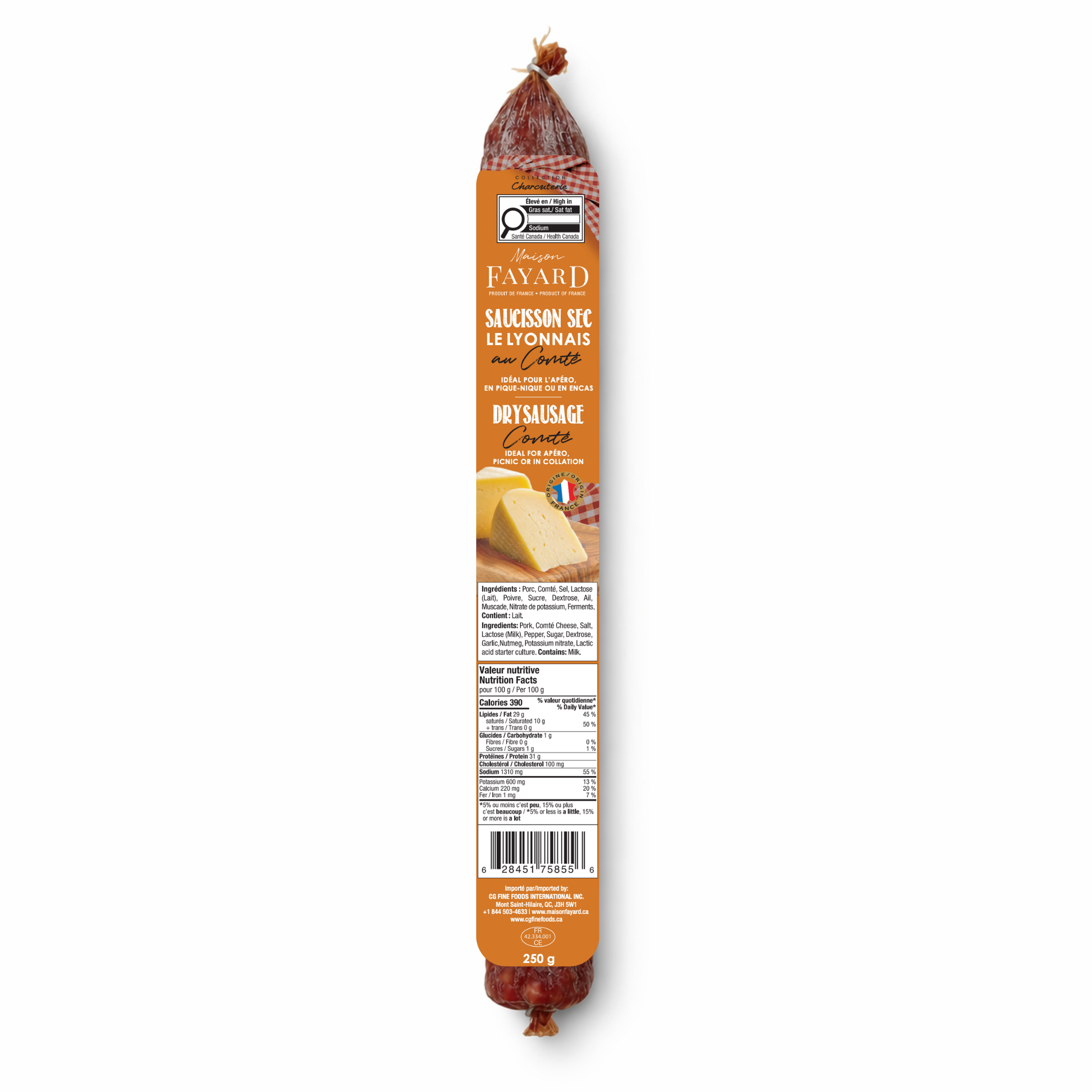 Saucisson Sec au Comté