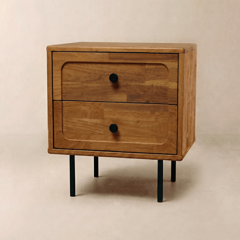 Savana 2 - Drawer Solid Wood Nightstand